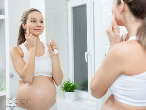 تاثیر بارداری در برجسته شدن رگ پیشانی